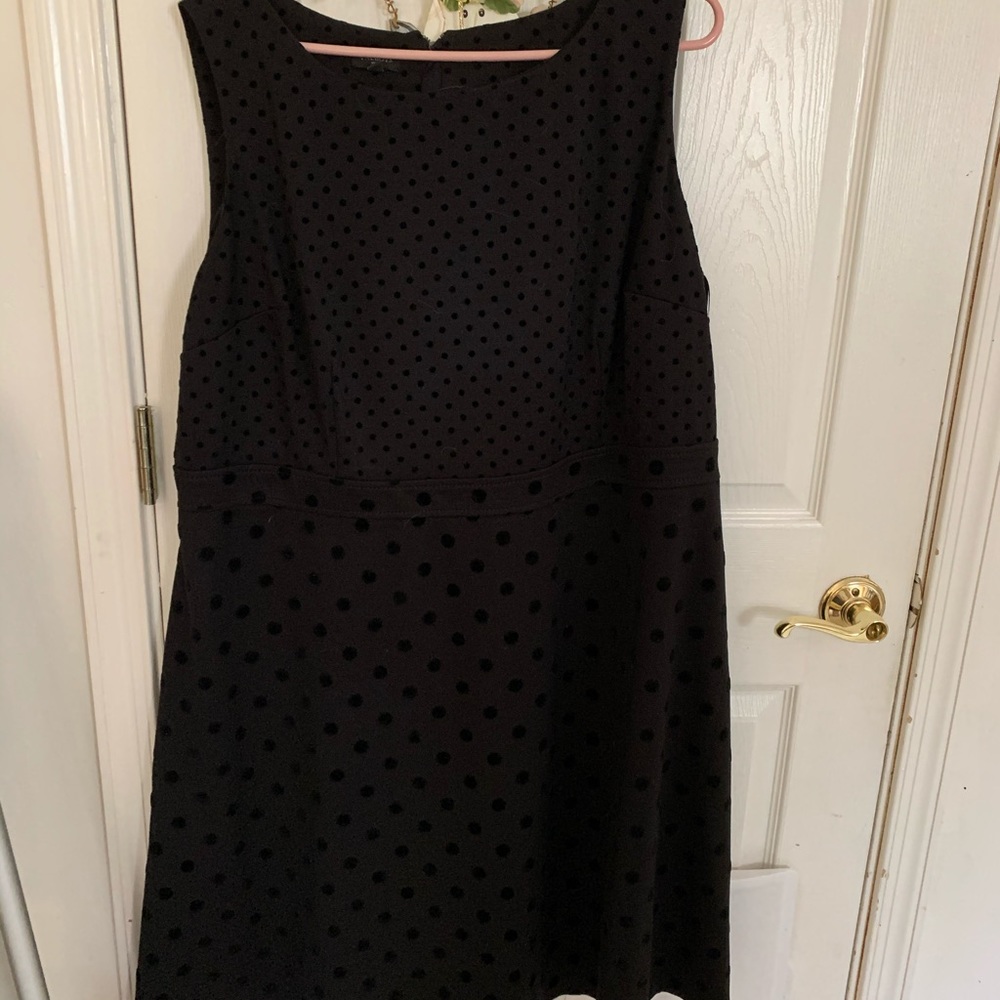 Talbots black sleeveless dress